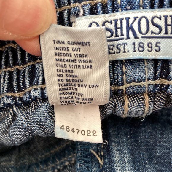 Osh Kosh Girl's Size 5 Embroidered denim jeans with ribbon belt - Picture 12 of 12